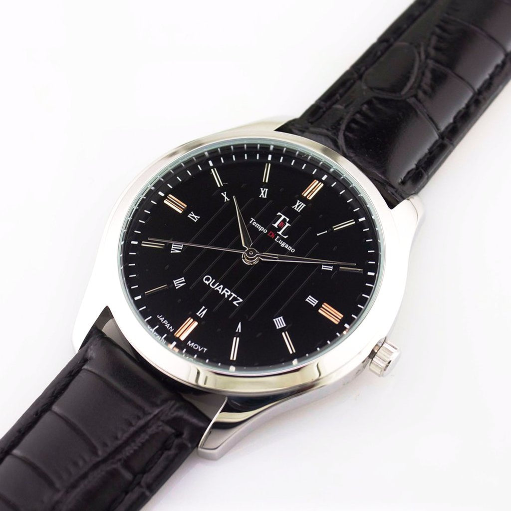 The Marker - (Silver/Black) - Tempo Di Lugano Watches