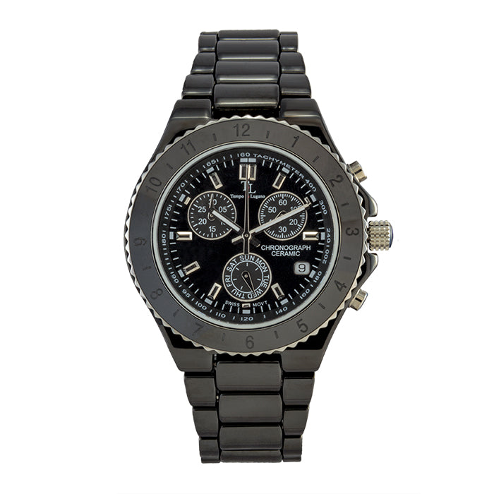 The Royal - Chrono (Black) - Tempo Di Lugano Watches